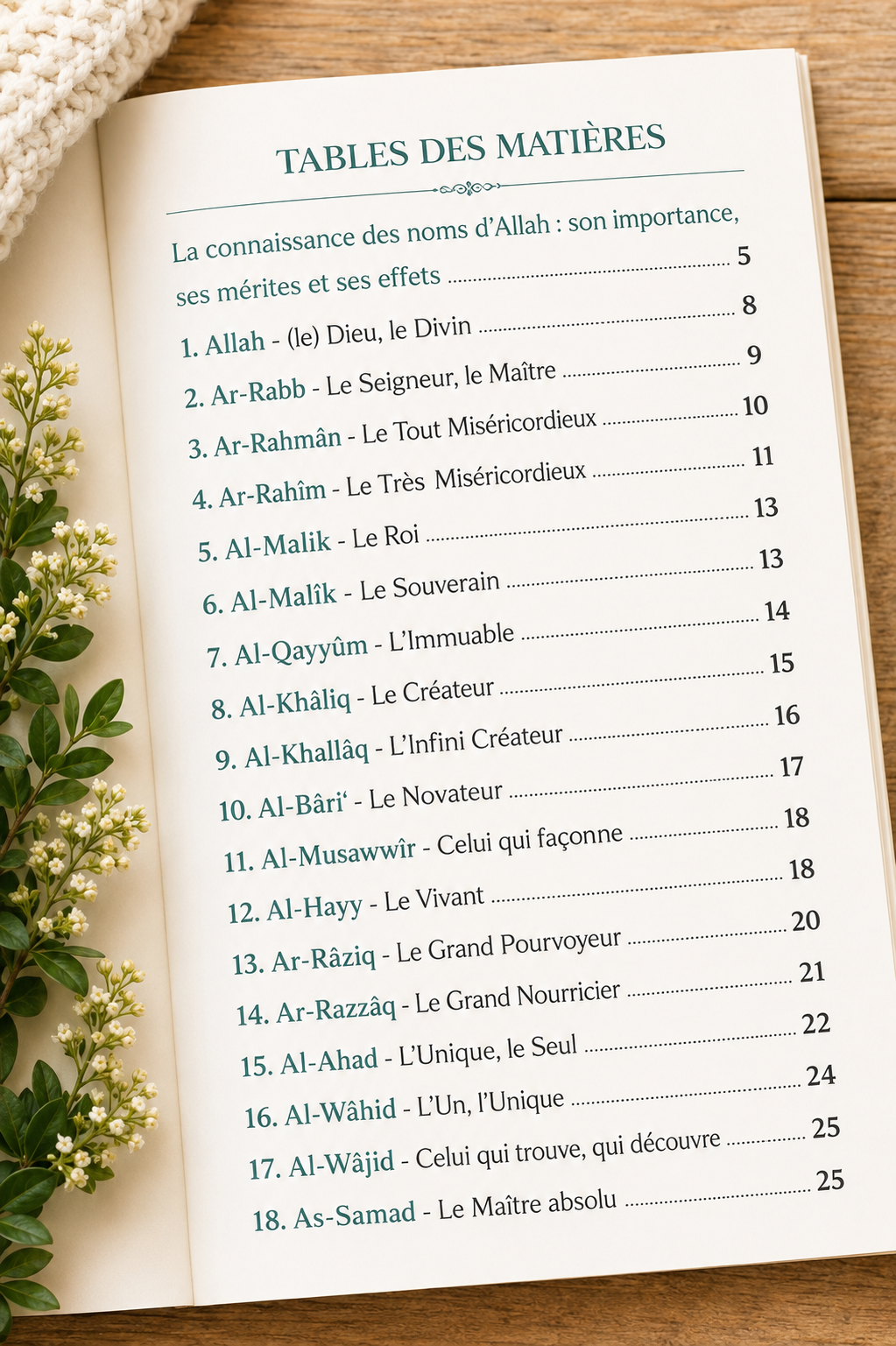 Les 99 noms d'Allah